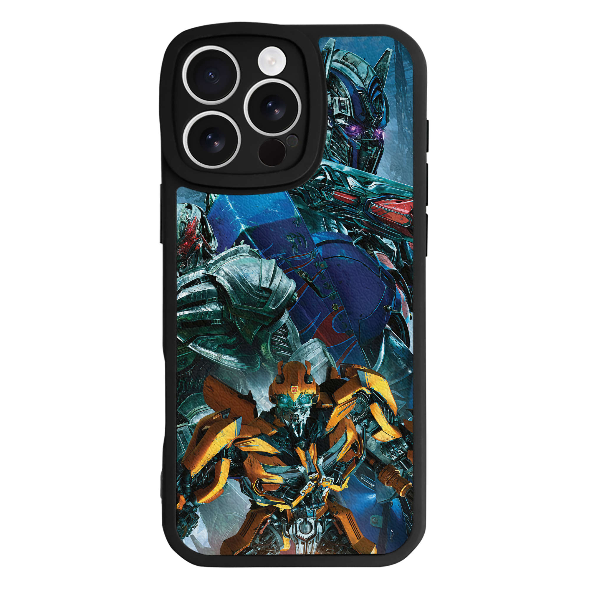 （画像用） Transformers トランスフォーマー 【iPhone 16シリーズ対応】シリコンスマホケース（レザー調） 材質：シリコン